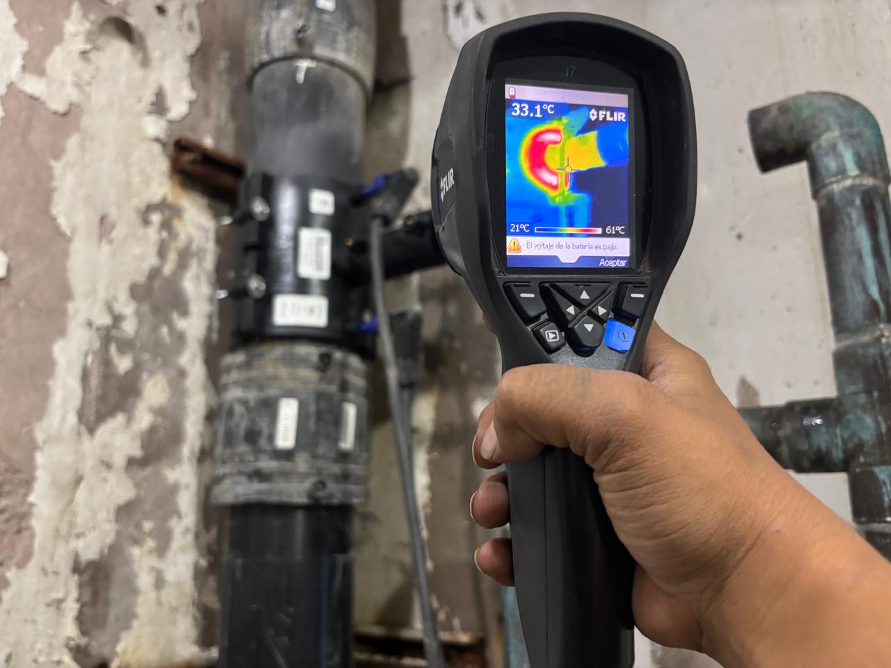 Cámara termográfica detección fugas